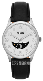 Fossil The Agent Srebrny/Skóra Ø38 mm FS4846