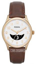 Fossil Biały/Skóra Ø38 mm FS4847