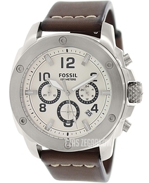 Fossil Machine Kremowy/Skóra Ø45 mm FS4929