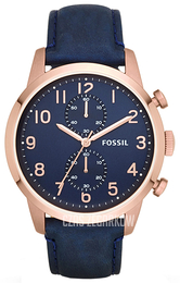 Fossil Niebieski/Skóra Ø44 mm FS4933