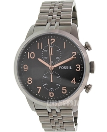 Fossil Czarny/Stal Ø44 mm FS4934