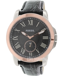 Fossil Grant Czarny/Skóra Ø43 mm FS4943