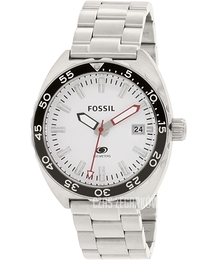 Fossil Biały/Stal Ø43 mm FS5049