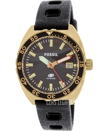 Fossil Czarny/Guma Ø45 mm FS5050