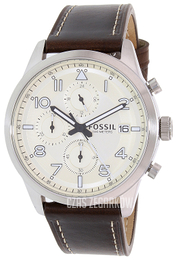 Fossil Biały/Skóra Ø44 mm FS5138