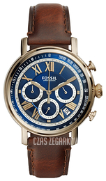 Fossil Niebieski/Skóra Ø42 mm FS5148