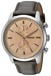 Fossil Townsman Różowe złoto/Skóra Ø48 mm FS5156