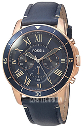 Fossil Grant Niebieski/Skóra Ø43 mm FS5237