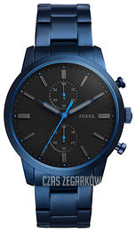 Fossil Townsman Czarny/Stal Ø44 mm FS5345
