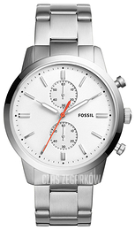 Fossil Townsman Biały/Stal Ø44 mm FS5346