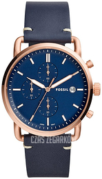 Fossil Niebieski/Skóra Ø42 mm FS5404