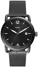 Fossil Czarny/Stal Ø42 mm FS5419