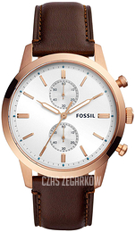 Fossil Biały/Skóra Ø44 mm FS5468