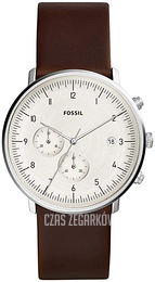 Fossil Chase Timer Biały/Skóra Ø42 mm FS5488