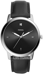Fossil The Minimalist Czarny/Skóra Ø44 mm FS5497