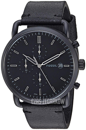 Fossil The Commuter Czarny/Skóra Ø42 mm FS5504
