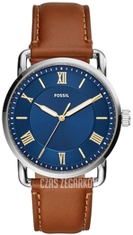 Fossil Copeland Niebieski/Skóra Ø42 mm FS5661