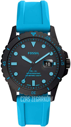 Fossil Czarny/Guma Ø42 mm FS5682