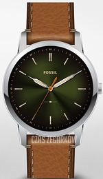 Fossil The Minimalist 3H Zielony/Skóra Ø44 mm FS5870