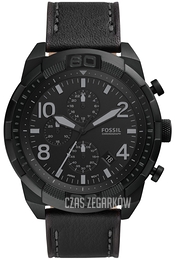 Fossil Bronson Czarny/Skóra Ø50 mm FS5874