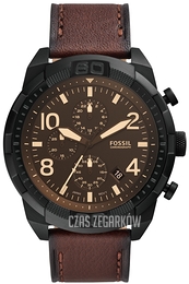 Fossil Bronson Czarny/Skóra Ø50 mm FS5875