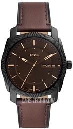 Fossil Machine Brązowy/Skóra Ø42 mm FS5901