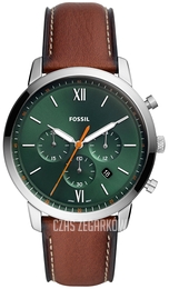 Fossil Neutra Minimalist Zielony/Skóra Ø44 mm FS5902