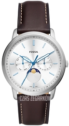 Fossil Neutra Minimalist Srebrny/Skóra Ø42 mm FS5905