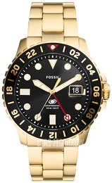 Fossil Fossil Blue Czarny/Pozlacana Ø46 mm FS5990