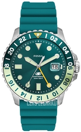 Fossil Fossil Blue Zielony/Guma Ø46 mm FS5992