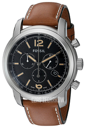 Fossil Czarny/Skóra Ø45 mm FSW7005