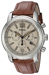 Fossil Biały/Skóra Ø45 mm FSW7007