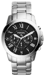 Fossil Herrklockor Czarny/Stal Ø44 mm FTW10032