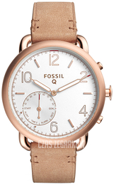 Fossil Tailor Biały/Skóra Ø40 mm FTW1129