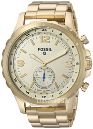 Fossil Nate Szampański/Stal w odcieniu złota Ø50 mm FTW1142