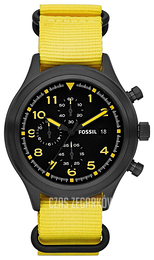 Fossil Czarny/Tkanina Ø43 mm JR1453