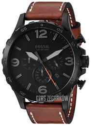 Fossil Nate Czarny/Skóra Ø50 mm JR1524