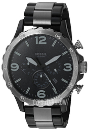 Fossil Nate Czarny/Stal Ø50 mm JR1527