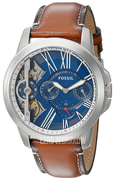 Fossil Dress Niebieski/Skóra Ø44 mm ME1161