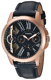 Fossil Dress Niebieski/Skóra Ø44 mm ME1162