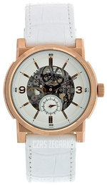 Fossil Skeleton Biały/Skóra Ø45 mm ME3002