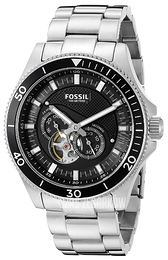 Fossil Wakefield Czarny/Stal Ø46 mm ME3090