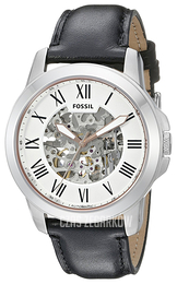 Fossil Grant Srebrny/Skóra Ø45 mm ME3101