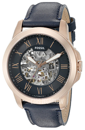 Fossil Grant Czarny/Skóra Ø45 mm ME3102