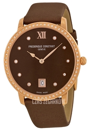 Frederique Constant Classics Brązowy/Tkanina Ø37 mm FC-220C4SD34