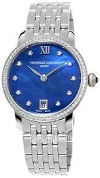 Frederique Constant Slimline Niebieski/Stal Ø30 mm FC-220MPND1S26B