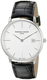 Frederique Constant Slimline Biały/Skóra Ø39 mm FC-220S5S6