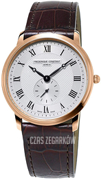 Frederique Constant Slimline Srebrny/Skóra Ø37 mm FC-235M4S4