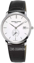 Frederique Constant Slimline Srebrny/Skóra Ø37 mm FC-245S4S6