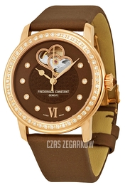 Frederique Constant Ladies Automatic Brązowy/Tkanina Ø34 mm FC-310CDHB2PD4